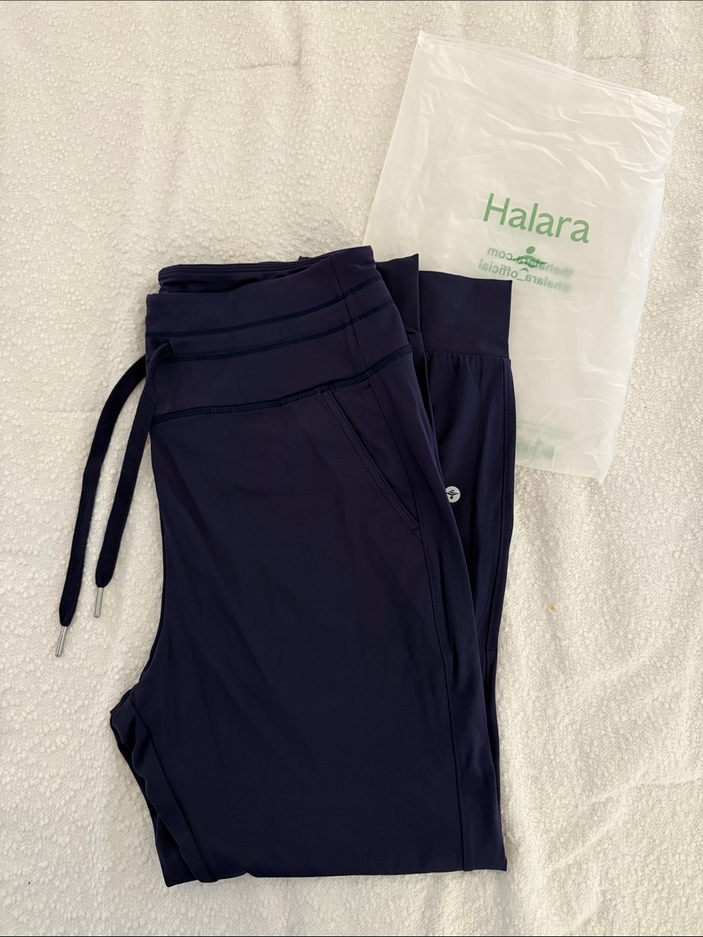 NWT!! HALARA Navy Performance Drawstring Joggers